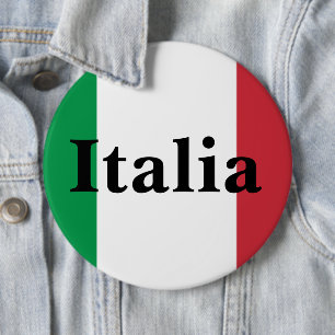 Italy Flag Italian Pride Europe Country 6 Cm Round Badge