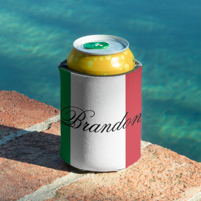 Italy Flag Italian Pride Europe Country Can Cooler (In Situ Pool)