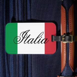 Italy Flag Italian Pride Europe Country Luggage Tag