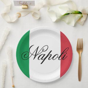 Italy Flag Italian Pride Europe Country Paper Plate