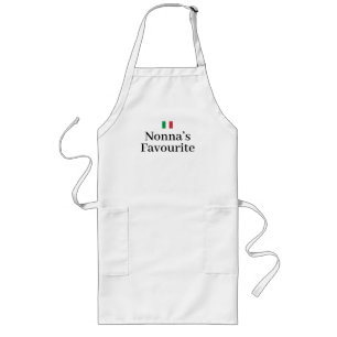 Italy Flag Italian Pride Europe Nonna Long Apron