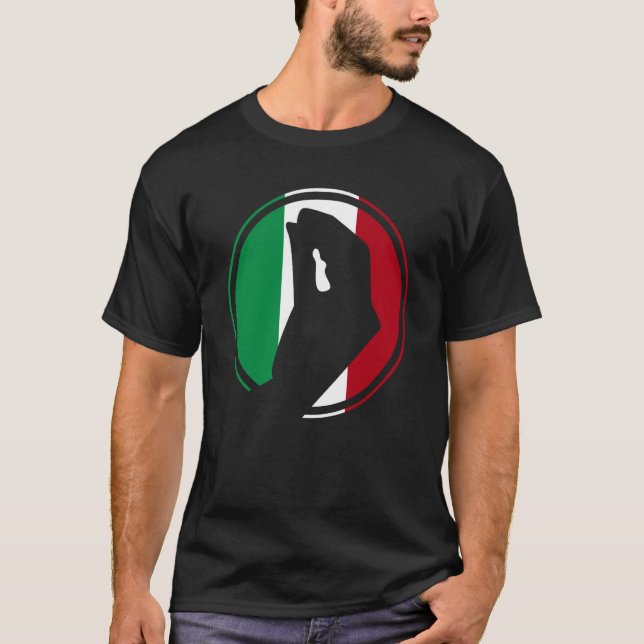 Italy Flag Italian Roots Humor  Italian Hand Gestu T-Shirt (Front)