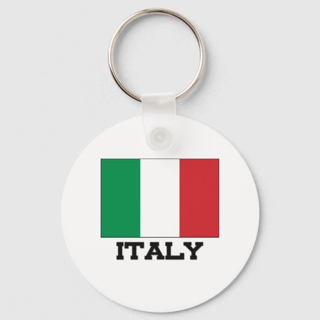 Italy Flag Key Ring (Front)