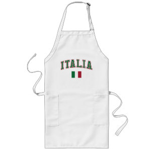 Italy + Flag Long Apron
