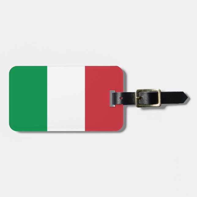 Italy Flag Luggage Tag (Front Horizontal)