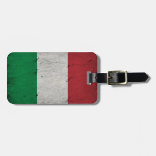 italy flag  luggage tag