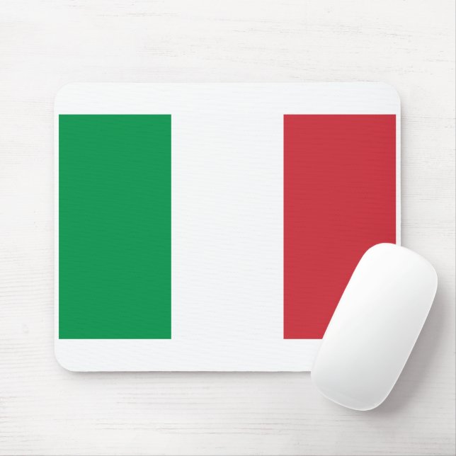 Italy Flag Mouse Mat (With Mouse)