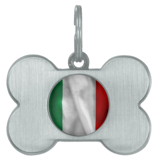 Italy Flag Pet Tag (Front)