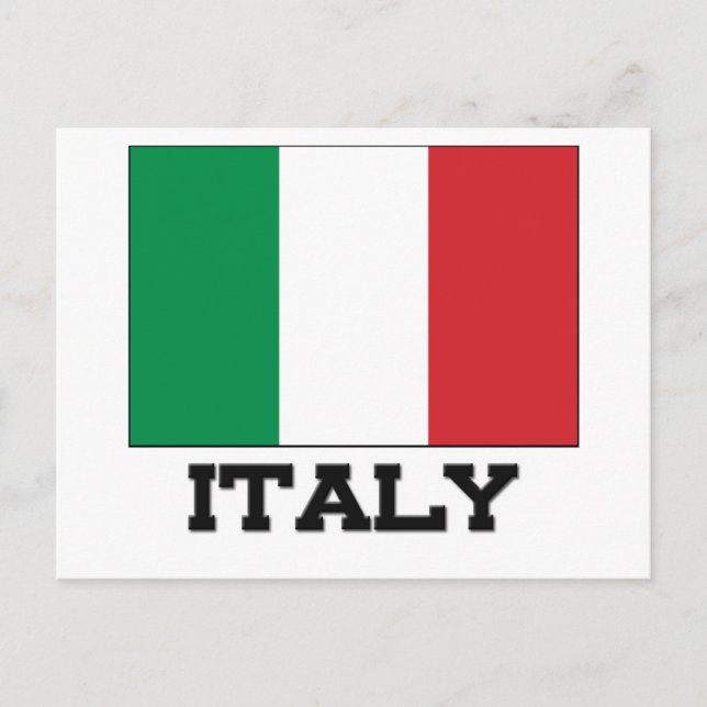 Italy Flag Postcard (Front)