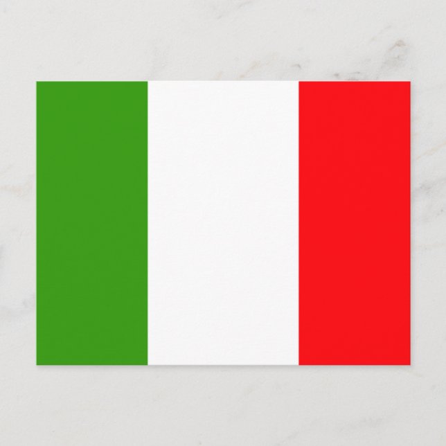 Italy flag postcard (Front)