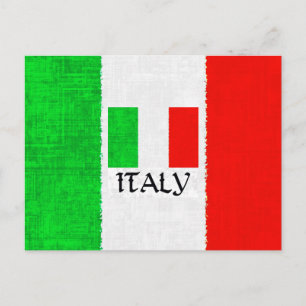 ITALY FLAG POSTCARD
