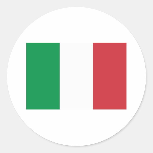 Italy Flag Products Classic Round Sticker (Front)