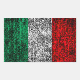 italy flag rectangular sticker