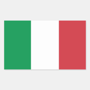Italy Flag Rectangular Sticker