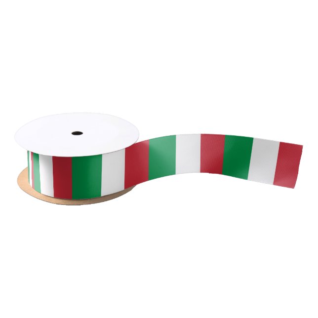 Italy Flag Satin Ribbon (Spool)