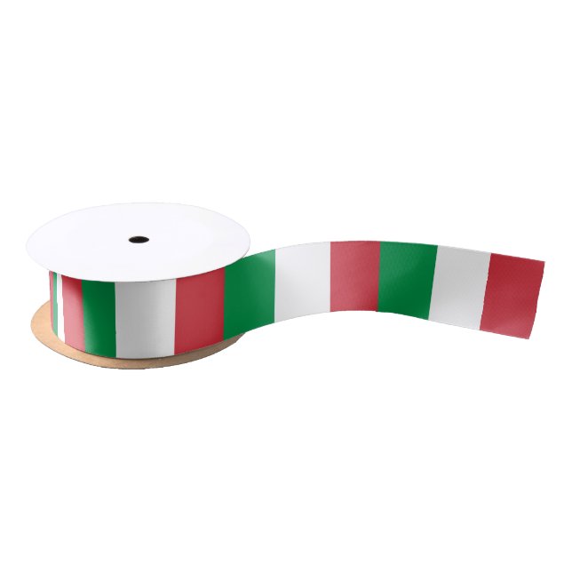 Italy Flag Satin Ribbon (Spool)