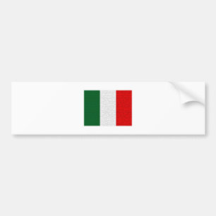 Italy Flag Snake Skin Bumper Sticker