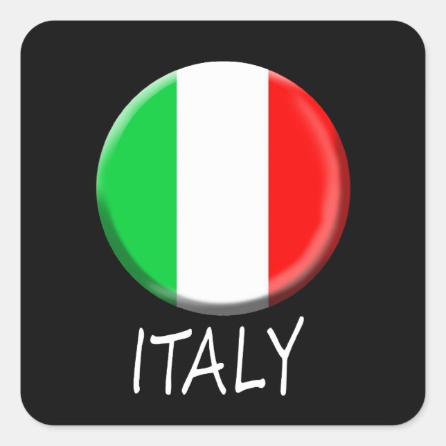 Italy Flag Sticker (Front)