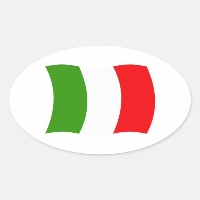 Italy Flag Sticker (Front)