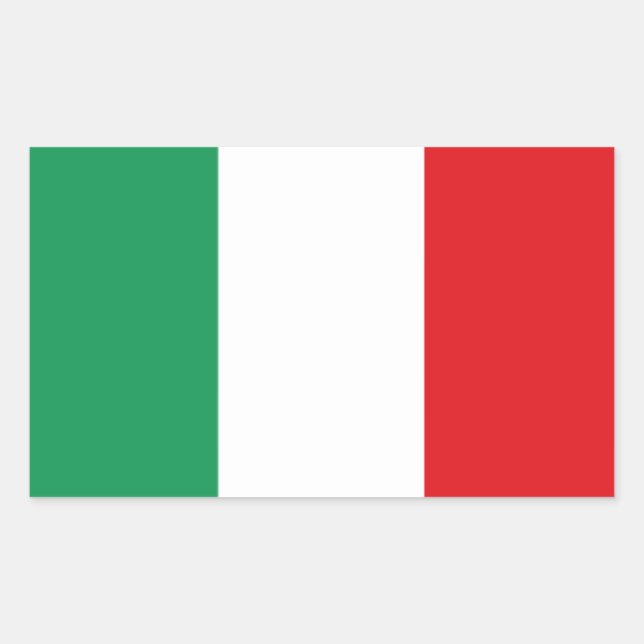 Italy* Flag Sticker   Adesivo bandiera de Italia (Front)