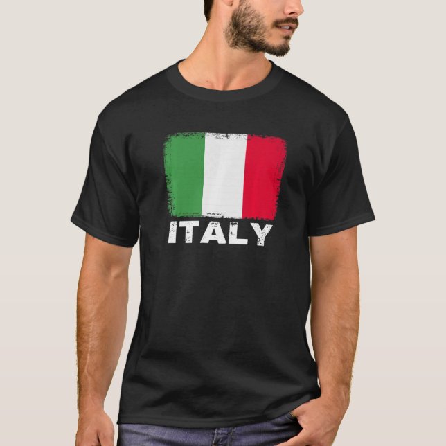 Italy Flag  Support Italian People Women Men T-Shirt (Front)