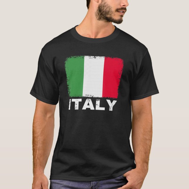 Italy Flag   Support Italian People Women Men   T-Shirt (Front)