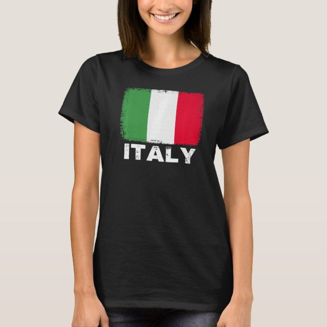 Italy Flag  Support Italian People Women Men T-Shirt (Front)