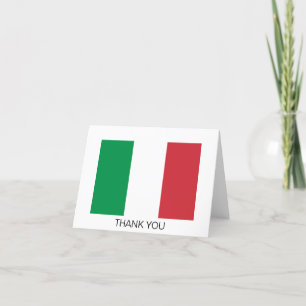 Italy Flag Thank You Card