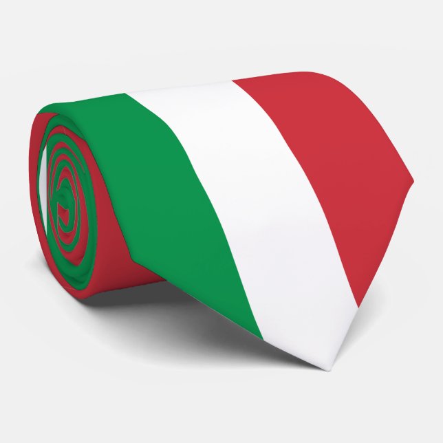 Italy Flag Tie (Rolled)