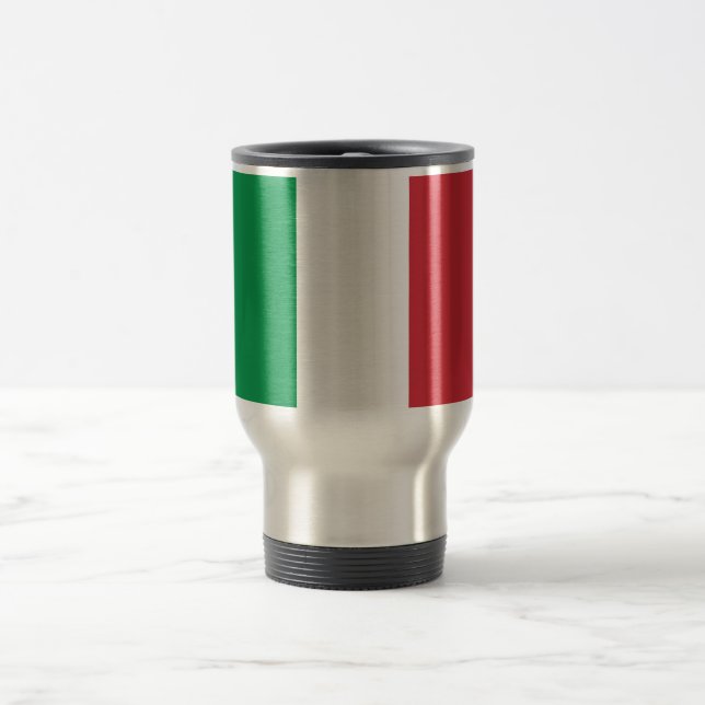 Italy Flag Travel Mug (Center)