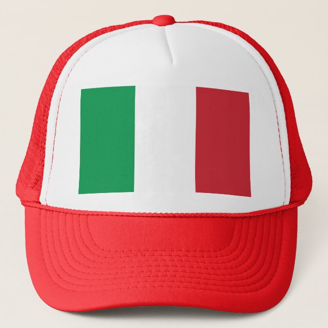 Italy Flag Trucker Hat (Front)