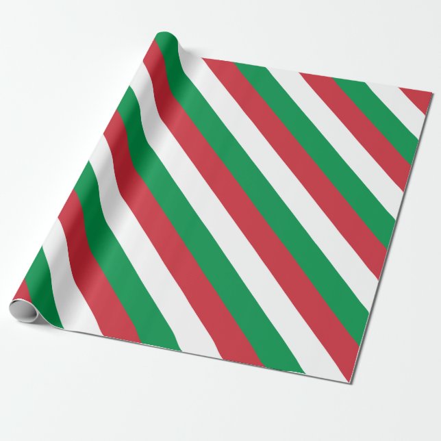 Italy Flag Wrapping Paper (Unrolled)