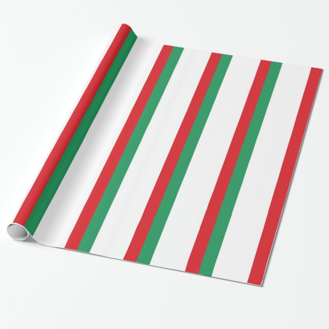 Italy Flag Wrapping Paper (Unrolled)