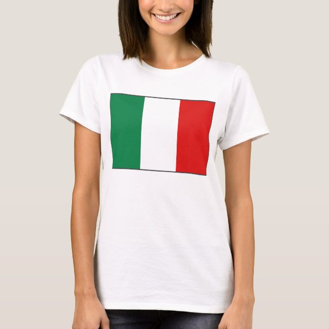 Italy Flag x Map T-Shirt (Front)