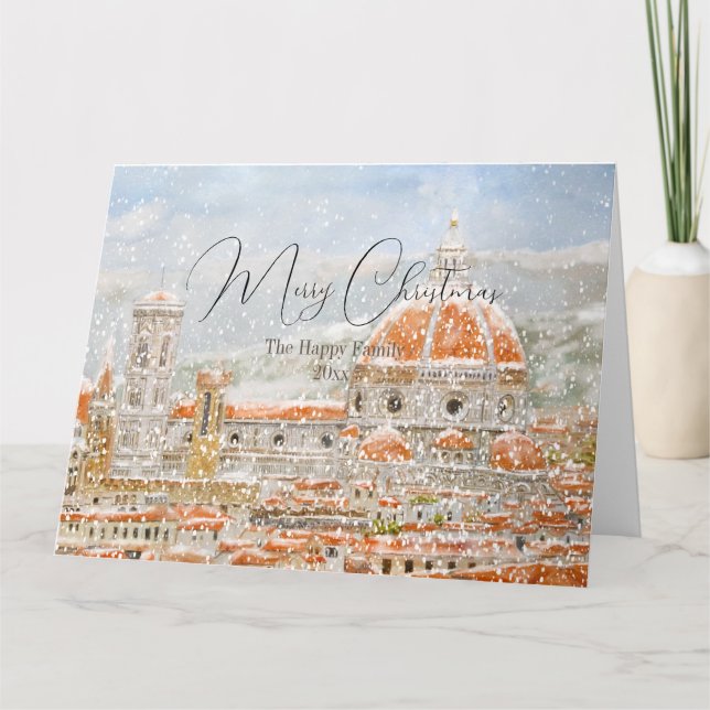 Italy Florence Cathedral Duomo Christmas card (Front)