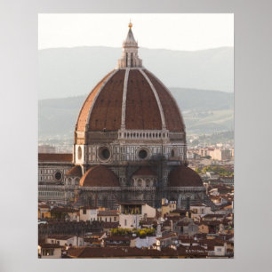 Italy, Florence, Dome of Duomo cathedral Poster