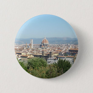 Italy Florence Duomo Michelangelo Square (New) 6 Cm Round Badge