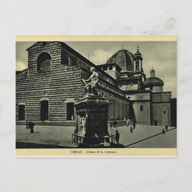 Italy, Florence, Firenze, 1908, S.Lorenzo Postcard (Front)