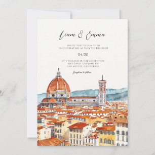 Italy Florence landscape Wedding Invitation