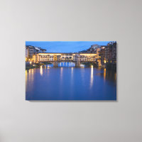 Italy, Florence, Night Reflections in the