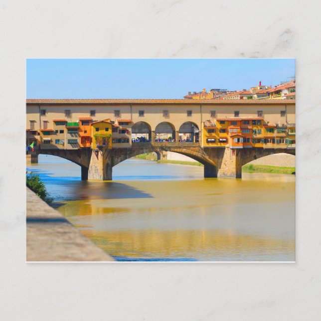 Italy, Florence, Ponte Vecchio Postcard (Front)
