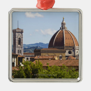 Italy, Florence, View of Florence Cathedral Metal Tree Decoration