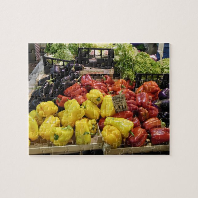 Italy Food Market Puzzle (Horizontal)