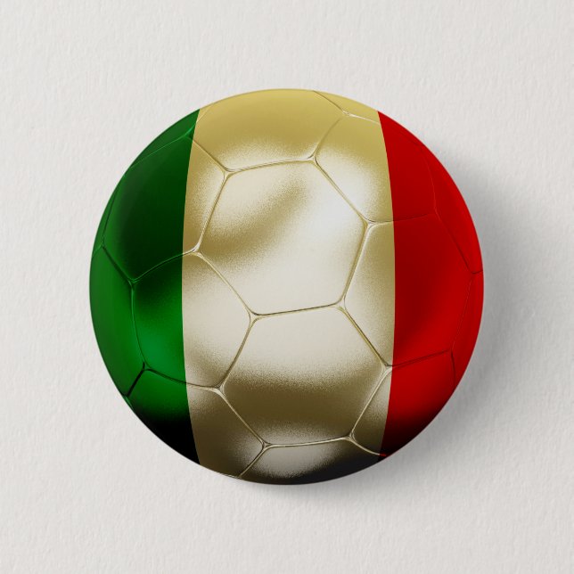 Italy Football 6 Cm Round Badge (Front)