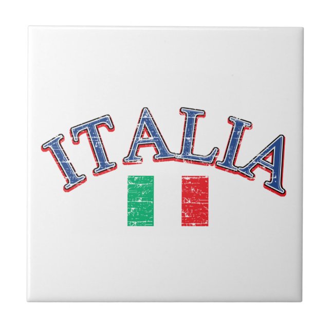 Italy football design tile (Front)