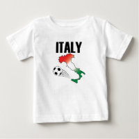 Italy Football Fan Map Boot Soccer Ball