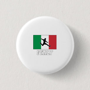 Italy Football Soccer National Team 3 Cm Round Badge