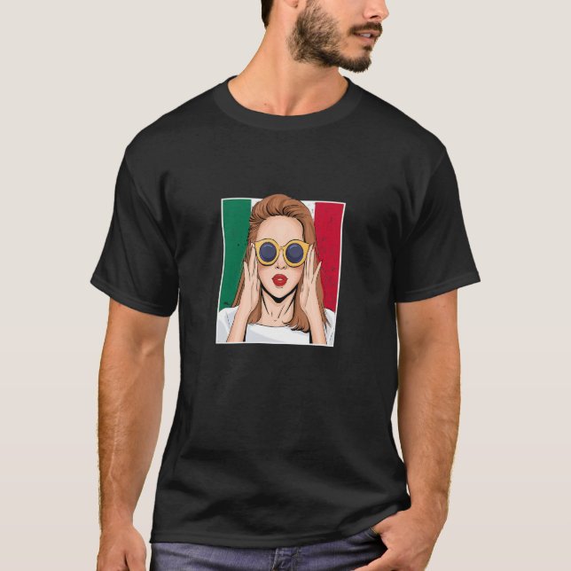 Italy For Girl Italian Flag For Women Italiana 1 T-Shirt (Front)