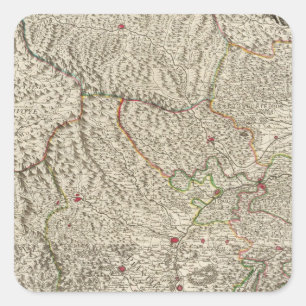 Italy, France Square Sticker