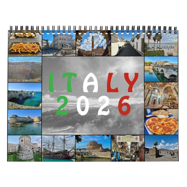 Italy from Above – 2026 Drone Photography Calendar (Cover)